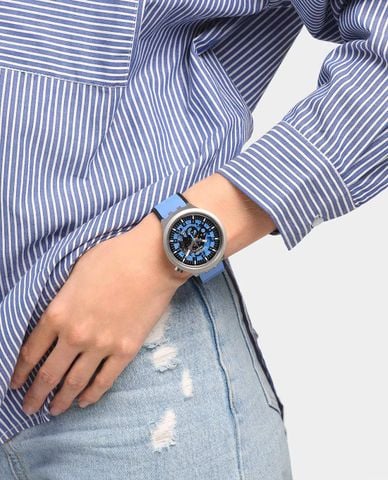  SWATCH - Đồng hồ unisex Azure Blue Daze 47mm 