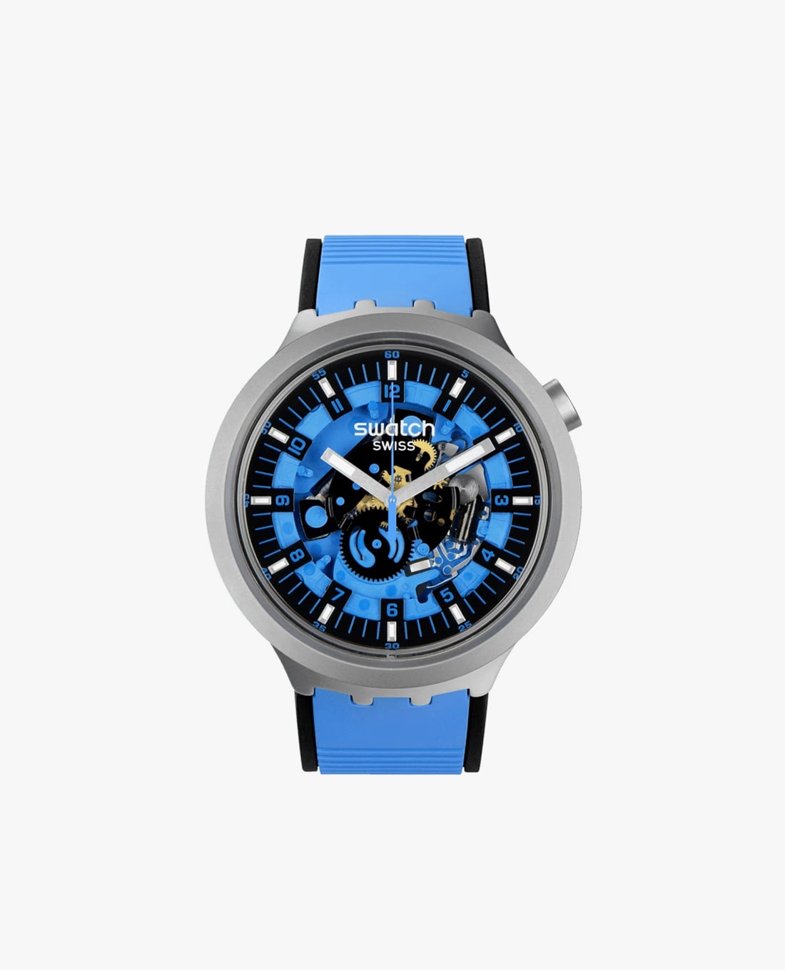 SWATCH - Đồng hồ unisex Azure Blue Daze 47mm