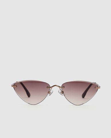  URBAN REVIVO - Kính mát unisex gọng oval bản mảnh 