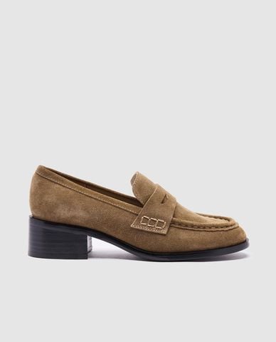  URBAN REVIVO - Giày lười nữ đế cao mũi tròn 