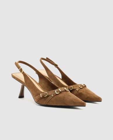  URBAN REVIVO - Giày sandals cao gót nữ mũi nhọn 