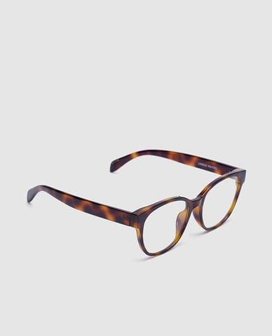  URBAN REVIVO - Kính mát nữ gọng vuông họa tiết tortoise 