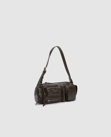  URBAN REVIVO - Túi đeo vai nữ phom chữ nhật nhiều ngăn 