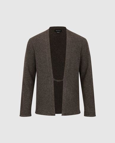  URBAN REVIVO - Áo khoác cardigan nam tay dài tối giản 