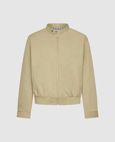  URBAN REVIVO - Áo khoác bomber nam cổ đứng khóa kéo 