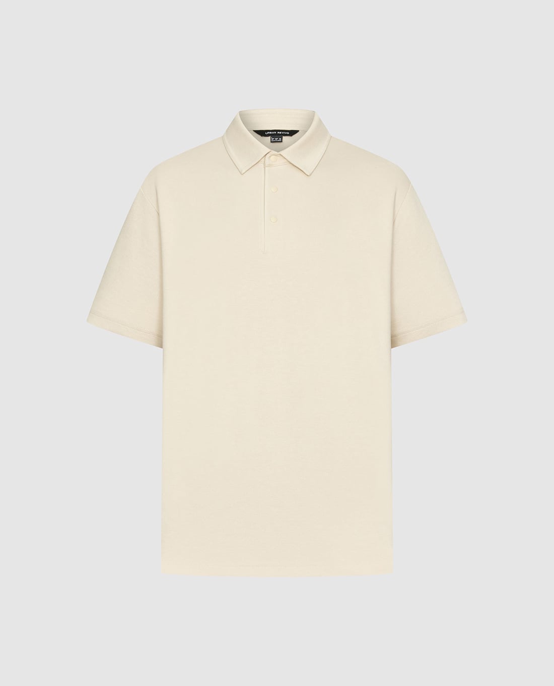 URBAN REVIVO - Áo polo nam cổ bẻ tay ngắn thanh lịch