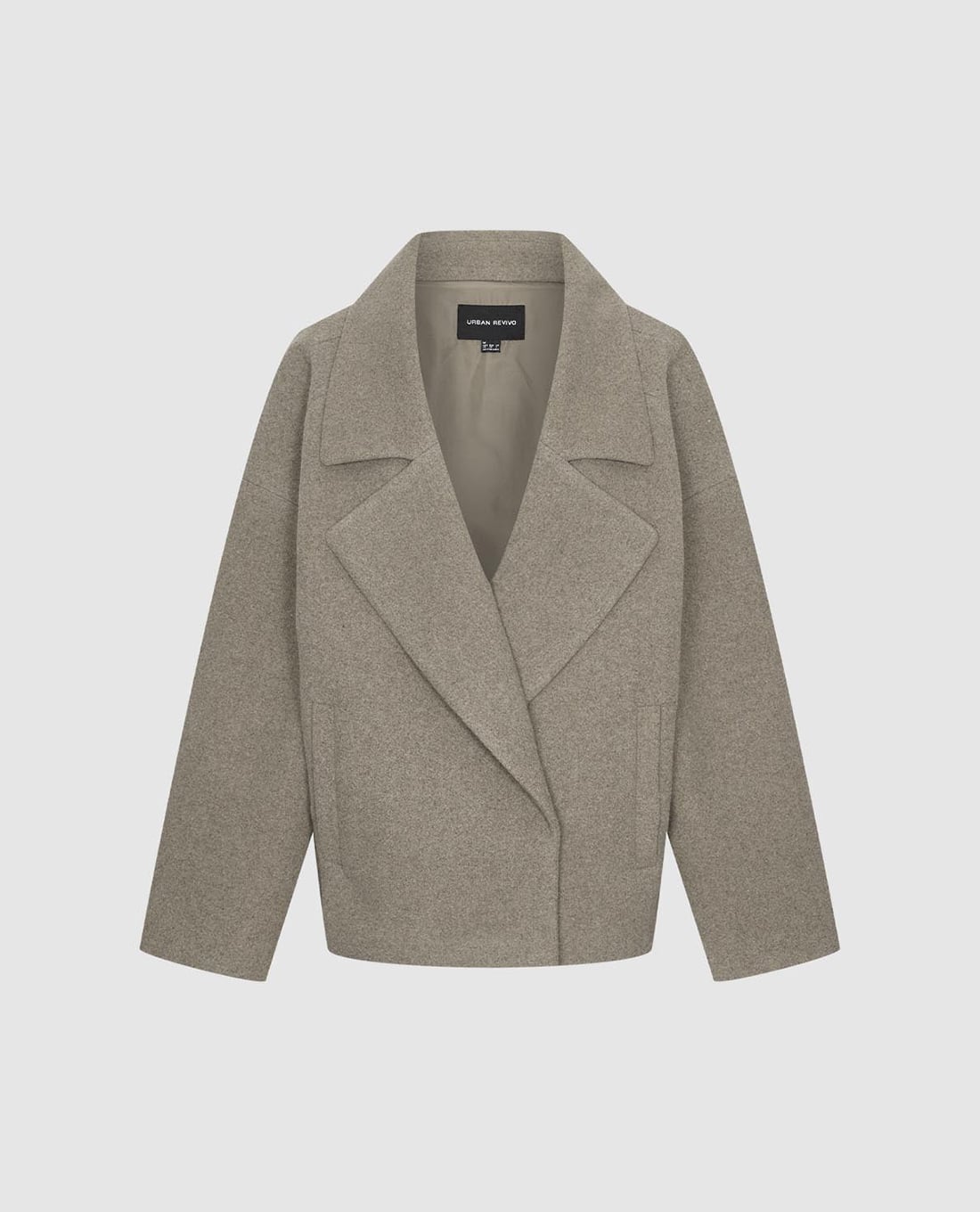 URBAN REVIVO Áo khoác blazer nữ cổ V phom rộng - áo vest nữ công sở tại Maison Online