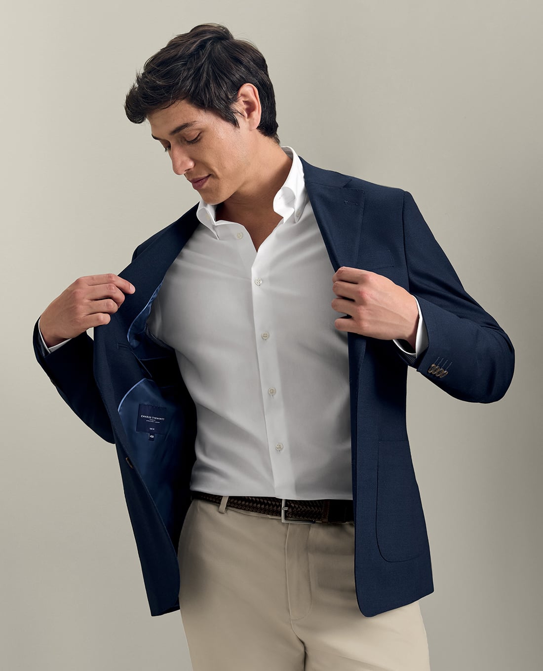 CHARLES TYRWHITT - Áo khoác blazer nam tay dài Proper