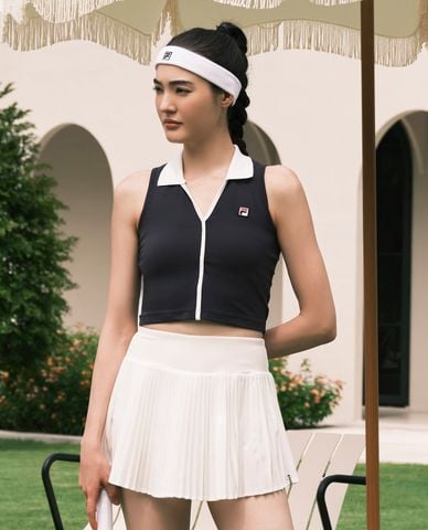  FILA - Áo sát nách nữ phom croptop Tennis AeroFlex Ace 