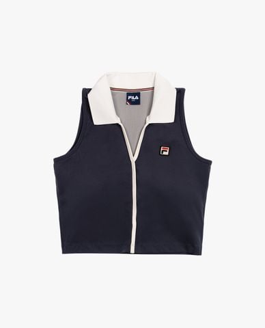  FILA - Áo sát nách nữ phom croptop Tennis AeroFlex Ace 