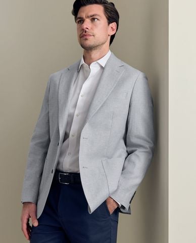  CHARLES TYRWHITT - Áo khoác blazer nam tay dài Linen Cotton 