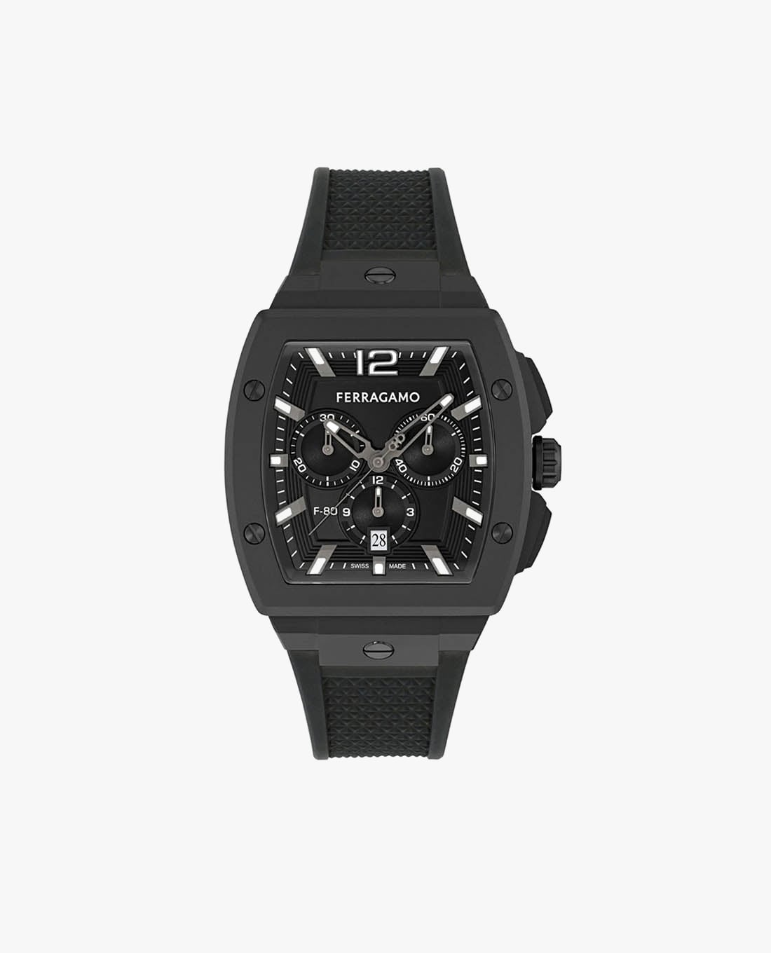 FERRAGAMO - Đồng hồ nam F 80 Tonneau Chrono 41.8mm