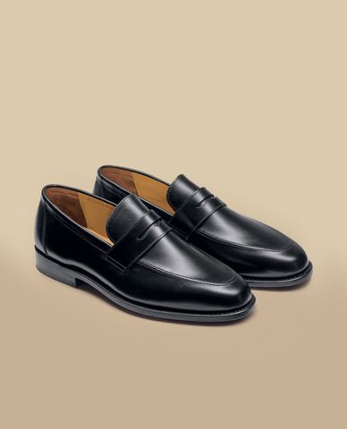  CHARLES TYRWHITT - Giày lười nam mũi tròn Leather Penny 