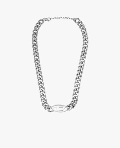  DIESEL - Vòng cổ nam mắt xích bản to logo D 
