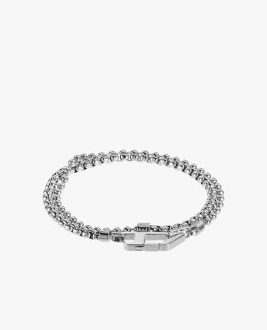 DIESEL - Vòng đeo tay unisex mắt xích logo D 
