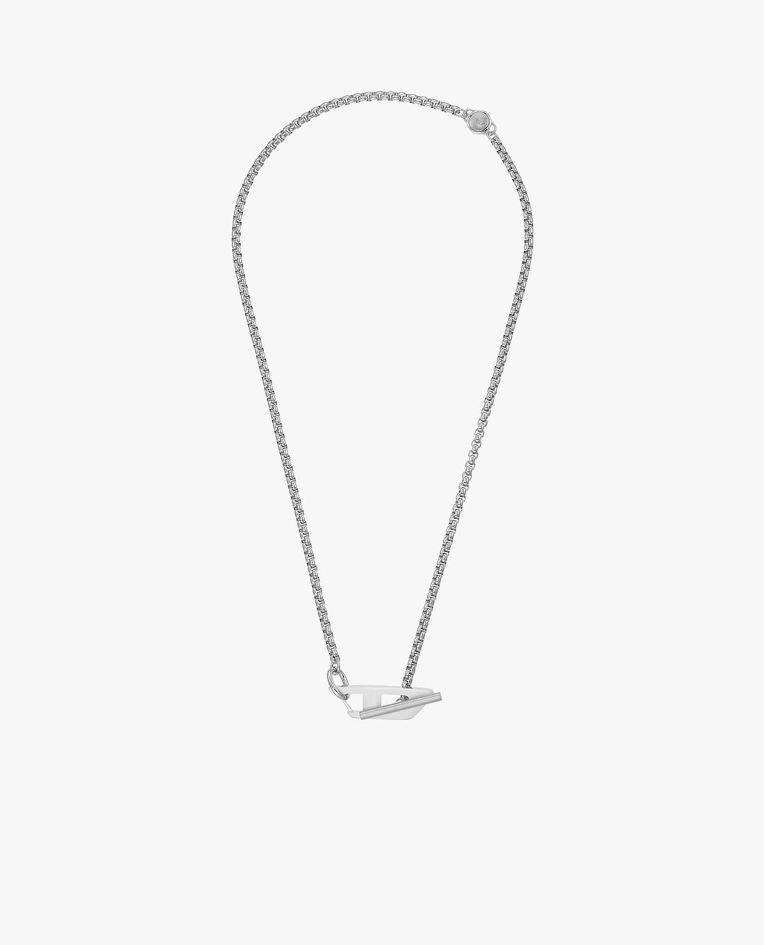 DIESEL - Vòng cổ unisex mắt xích logo D