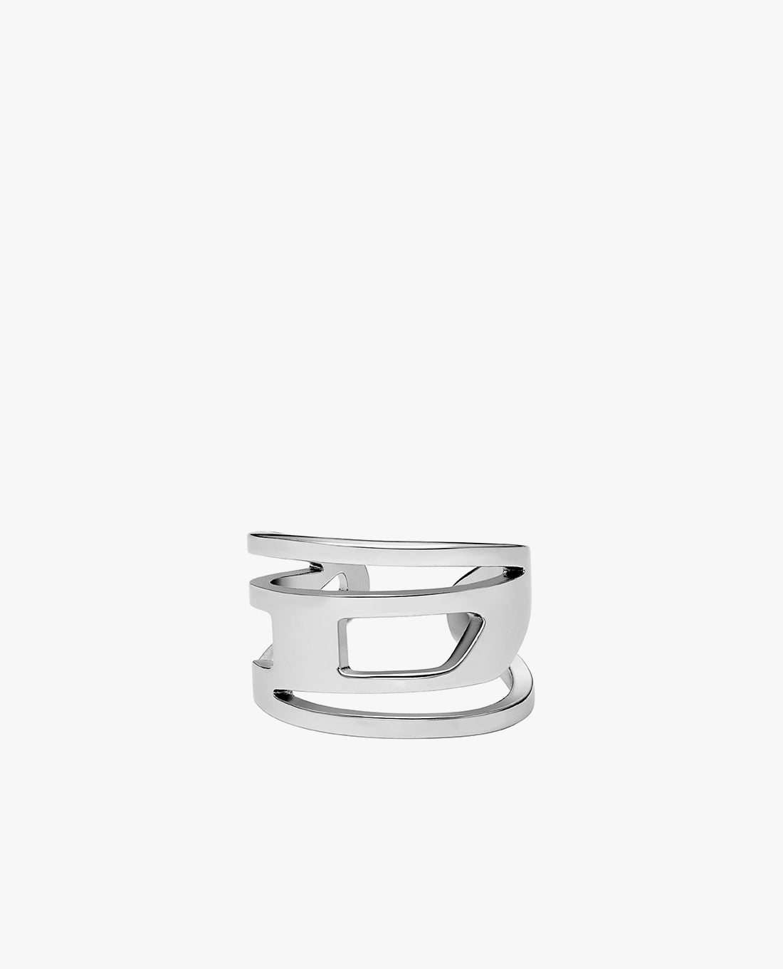 DIESEL - Khuyên tai unisex kẹp hình logo D