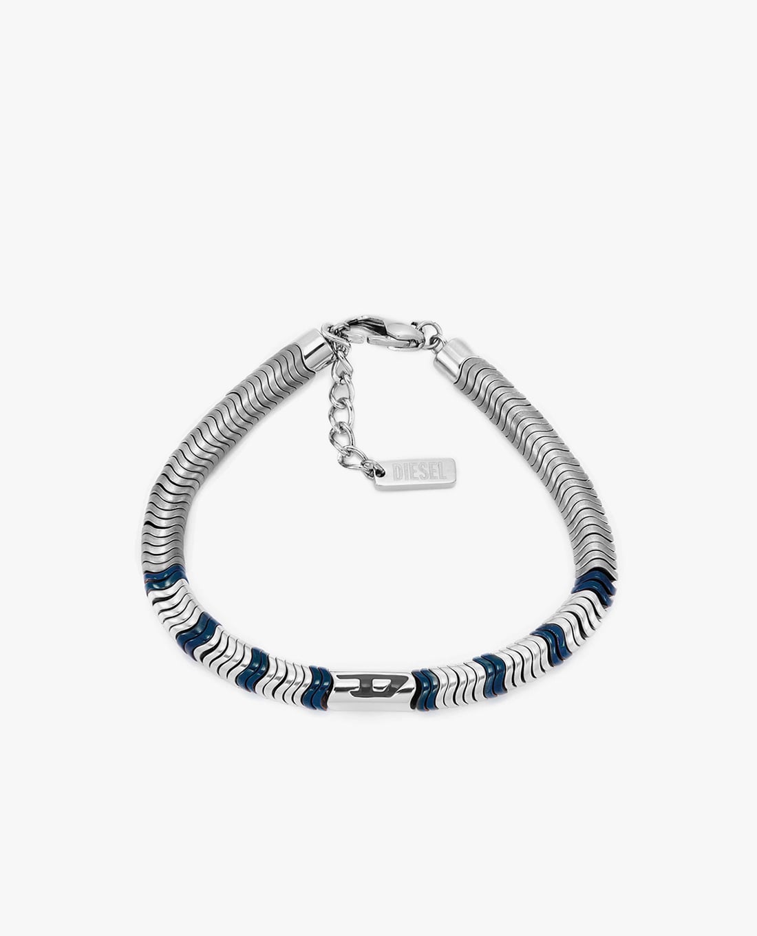 DIESEL - Vòng đeo tay nam phối logo chữ D