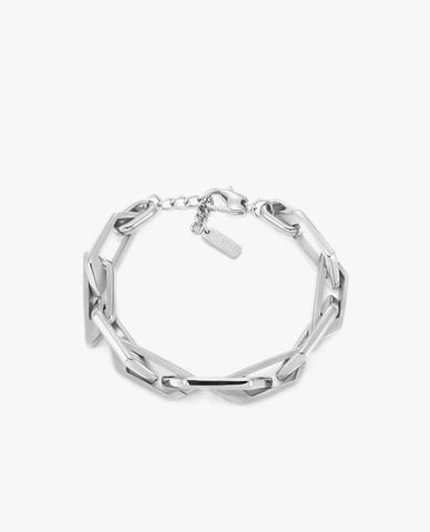  DIESEL - Vòng đeo tay nam mắt xích logo chữ D 