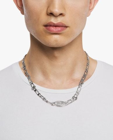  DIESEL - Vòng cổ nam mắt xích bản mảnh 