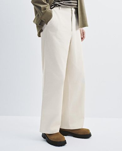  URBAN REVIVO - Quần nam ống rộng lưng cao 