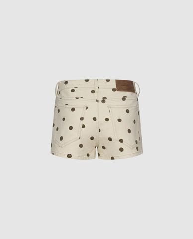  URBAN REVIVO - Quần short jeans nữ chấm bi 