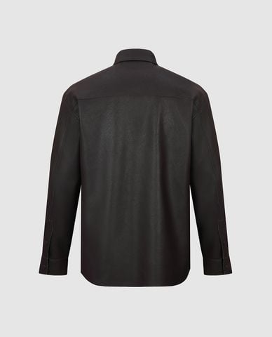  URBAN REVIVO - Áo khoác sơ mi nam cổ bẻ tay dài 