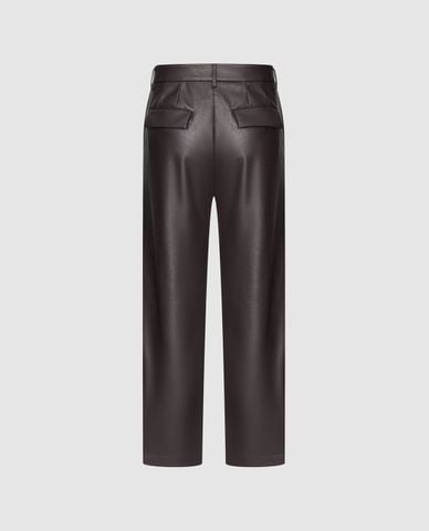  URBAN REVIVO - Quần nam ống đứng da bóng cá tính 