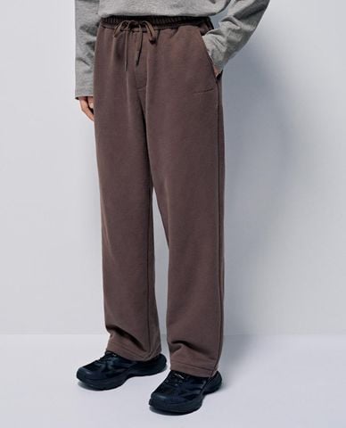  URBAN REVIVO - Quần nam ống đứng lưng thun phối dây rút 