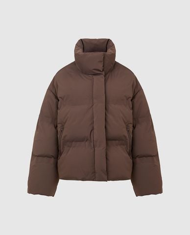  URBAN REVIVO - Áo khoác phao nữ cổ trụ tay dài 