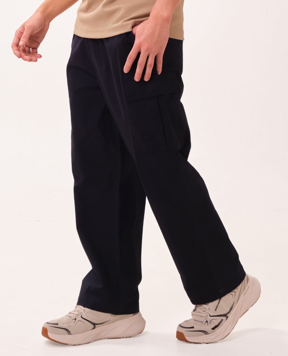 SKECHERS - Quần nam ống rộng Iconic
