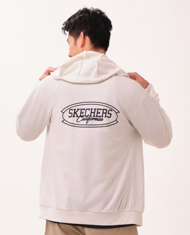  SKECHERS - Áo khoác thể thao nam phối mũ Iconic 