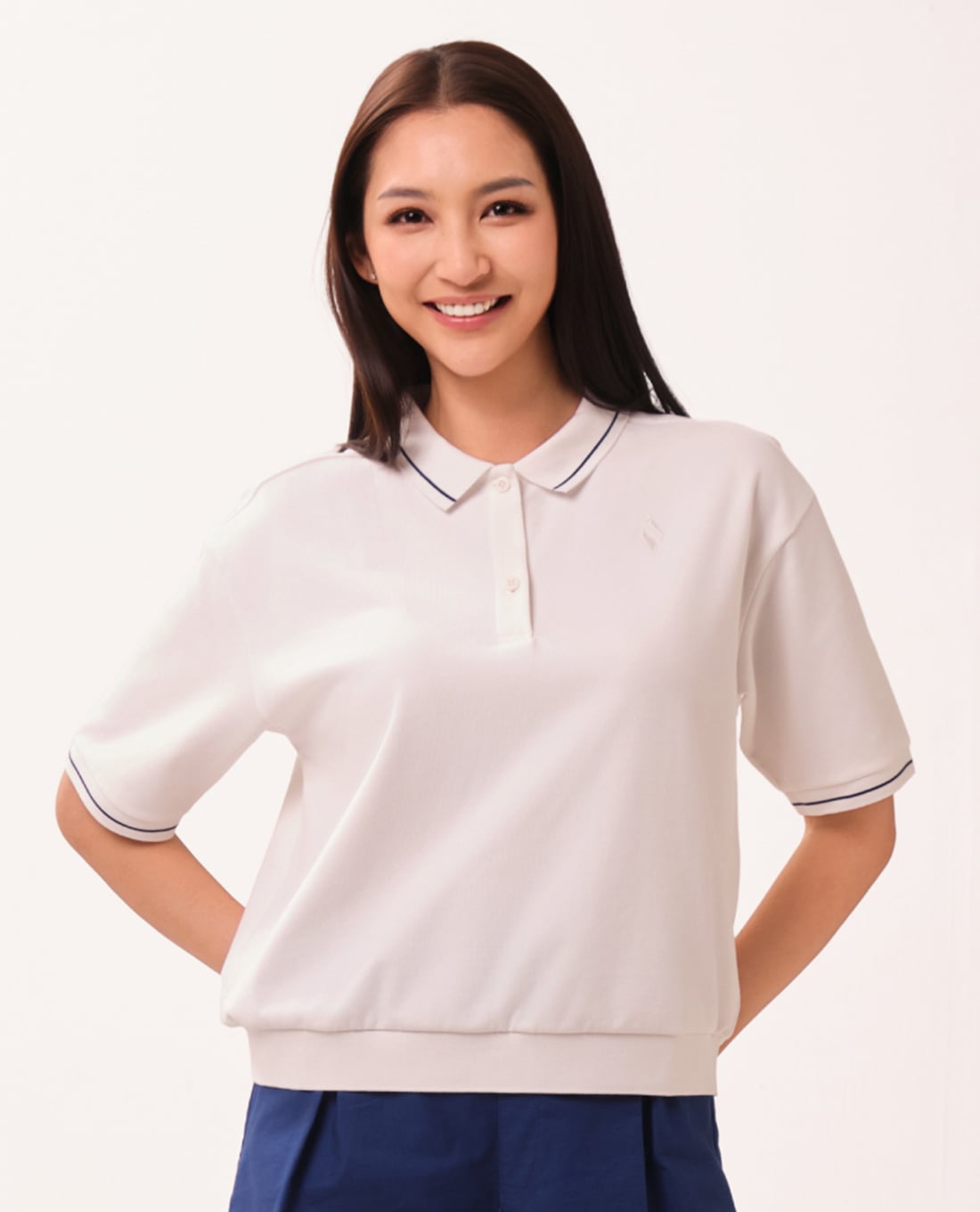 SKECHERS - Áo polo nữ cổ bẻ tay ngắn Iconic