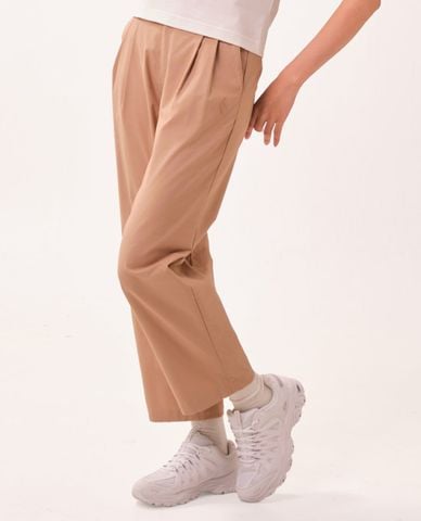  SKECHERS - Quần nữ ống rộng xếp ly Iconic 