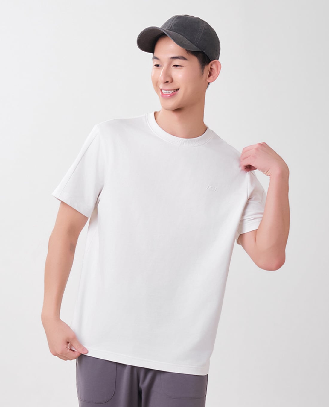 SKECHERS - Áo thun nam cổ tròn tay ngắn Lounge