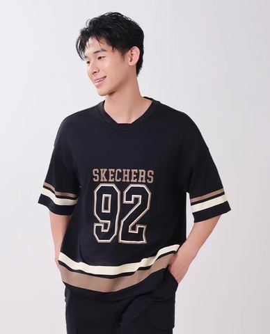  SKECHERS - Áo thun nam tay ngắn Hoop Hype Iconic 