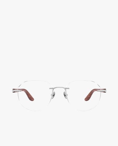  MUJOSH - Gọng kính đa giác unisex không viền 