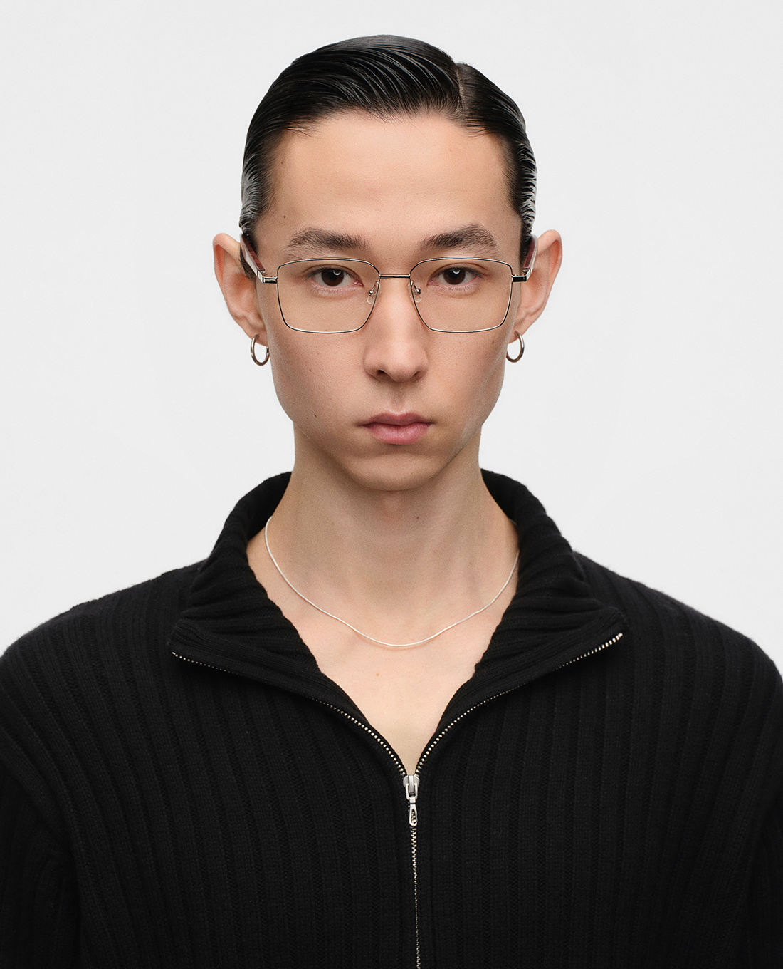 MUJOSH - Gọng kính chữ nhật unisex bản mảnh