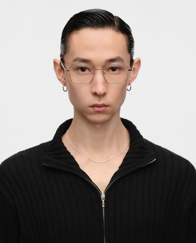  MUJOSH - Gọng kính chữ nhật unisex bản mảnh 