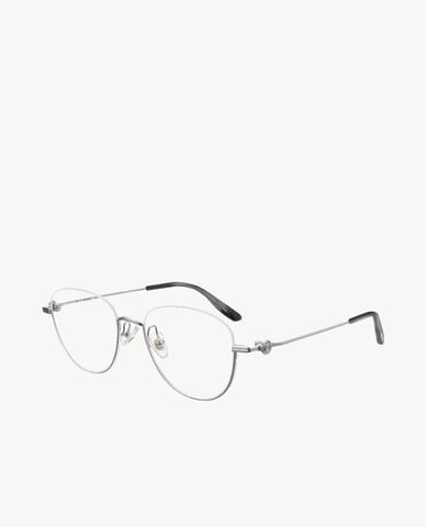  MUJOSH - Gọng kính oval unisex bản mảnh 