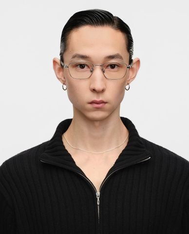  MUJOSH - Gọng kính vuông unisex bản mảnh 