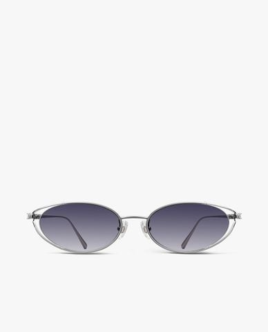  MUJOSH - Kính mát unisex gọng oval bản mảnh 