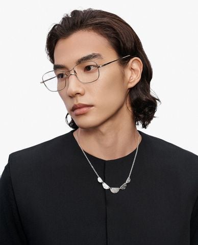  MUJOSH - Gọng kính chữ nhật unisex bản mảnh 