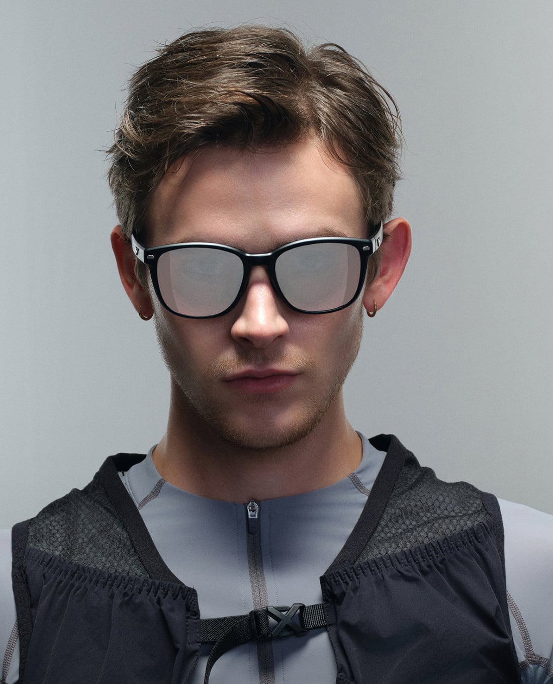 MUJOSH - Kính mát unisex gọng vuông Wake Up