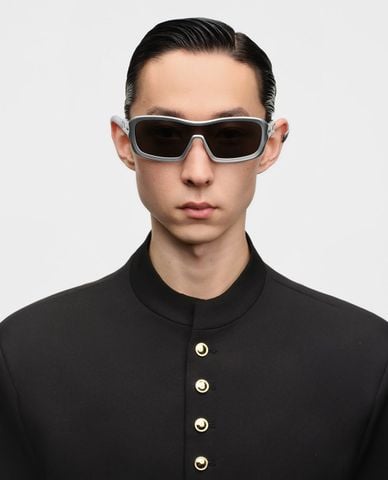  MUJOSH - Kính mát unisex gọng chữ nhật bản dày 