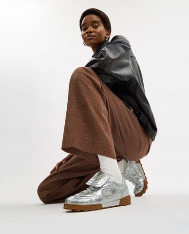  COACH - Giày sneakers nữ cổ thấp Match 