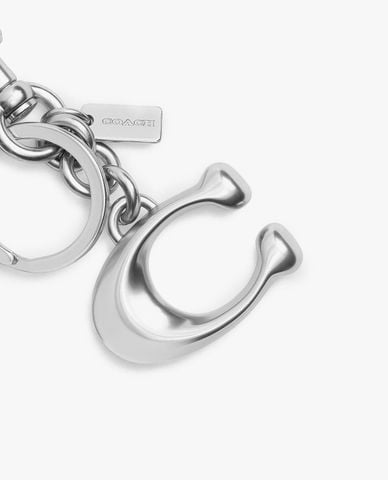  COACH - Móc khóa treo túi nam Signature 