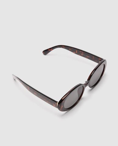 URBAN REVIVO - Kính mát nữ gọng oval bản lớn 