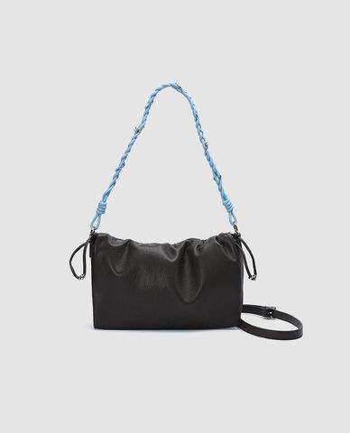  URBAN REVIVO - Túi đeo vai nữ phom chữ nhật quai tết 