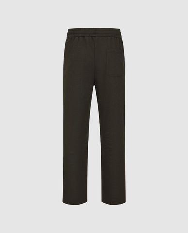  URBAN REVIVO - Quần ống đứng nam lưng thun phối dây rút 